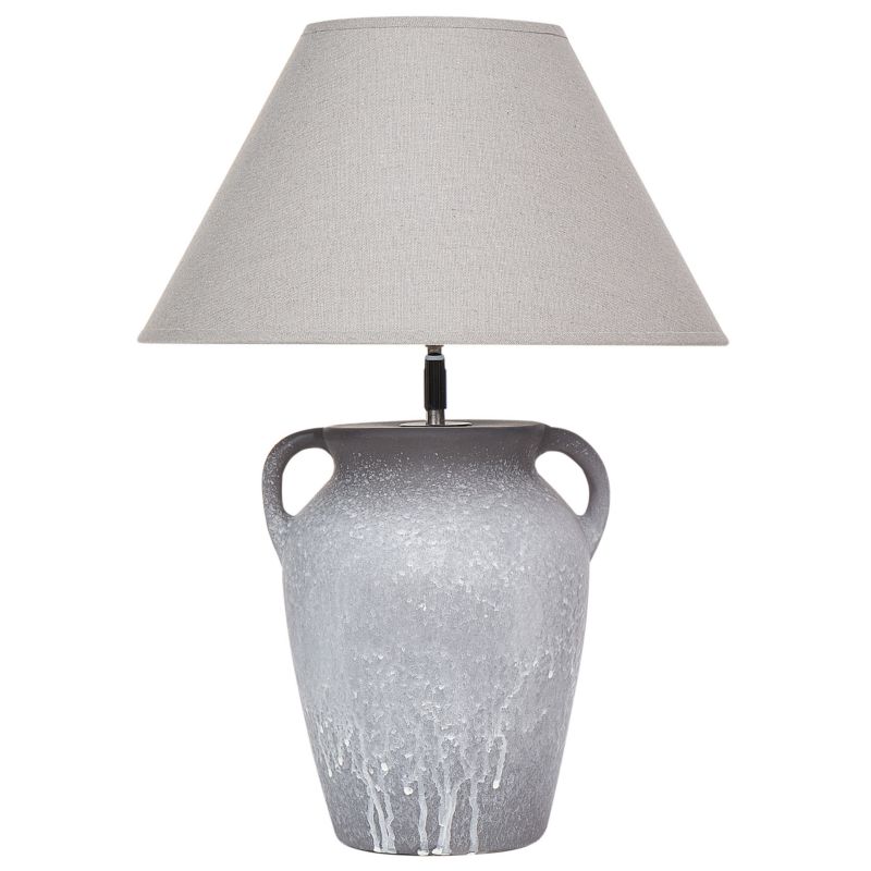 Lampa stołowa Agefet Ceramika Szary 1 szt.