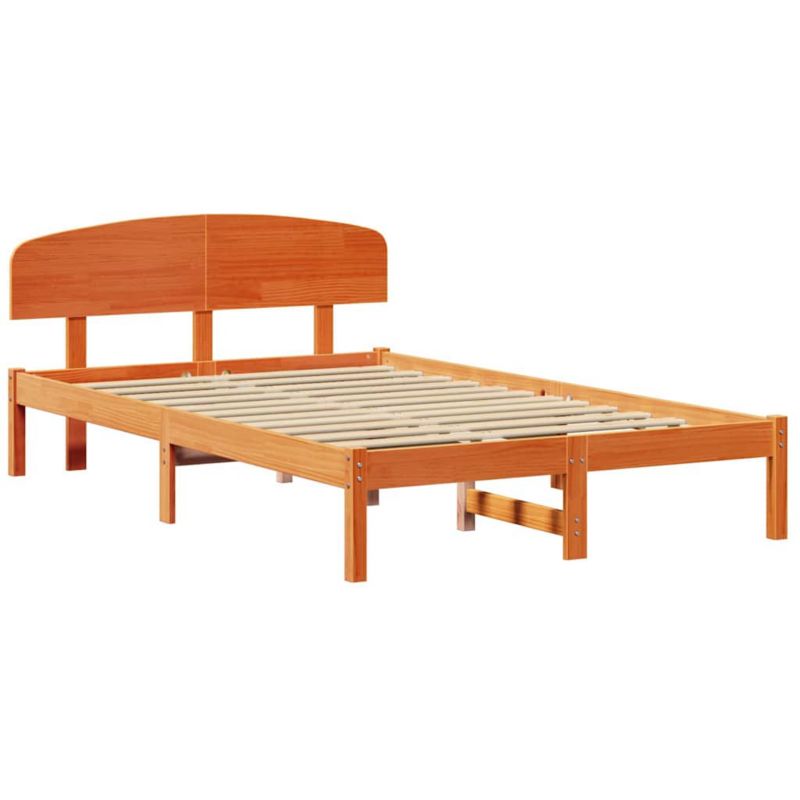 Rama łóżka WaszeMeble 135x190 cm Woskowy brąz sosna WM-872070 1 szt.