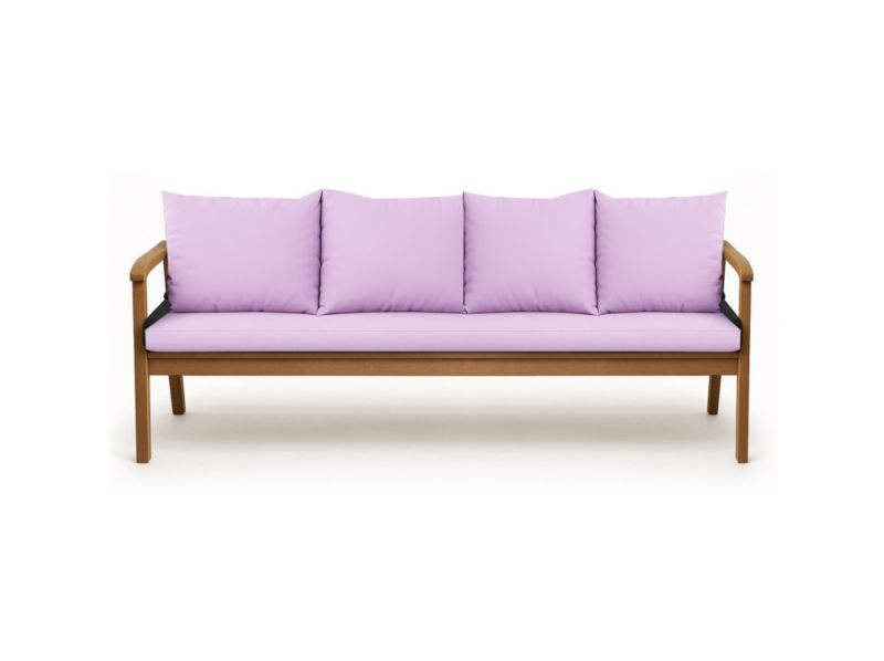 Poduszka ogrodowa na ławkę 3-os, Setgarden, 170x60x50cm, Fioletowa dwustronne Poduszki na ławkę zdejmowany pokrowiec,Mix 1szt