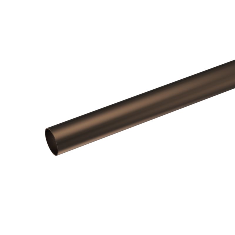 Drążek GoodHome Kozani 19 mm 240 cm brązowy