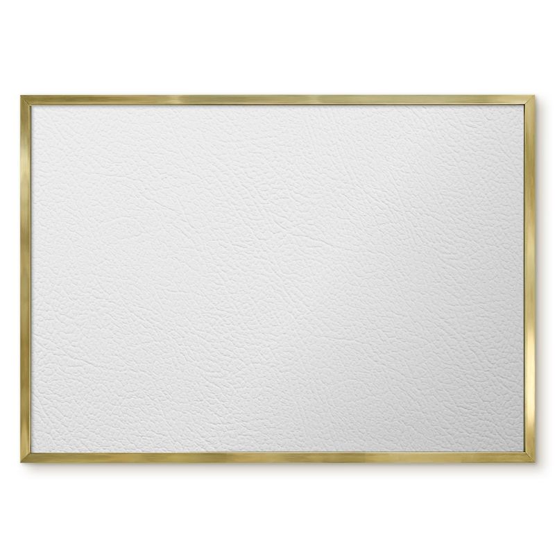 Magnetyczna Tablica Ścienna Tulup 70x50 cm Biała tekstura - Złota rama Do salonu, biura 1 szt.