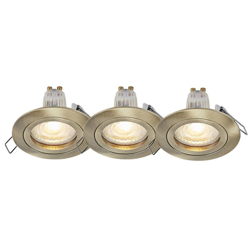 Oprawa Podtynkowa Osram Sufitowa Halogenowa LED Oczko Spot Okrągła GU10 4.5W 400lm 2700K Zielona Recess 3 szt.