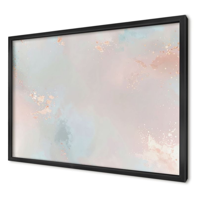 Tablica magnetyczna dekoracyjna Wallfluent 60x40 Pastelowy harmonia w czarnej ramie 1szt