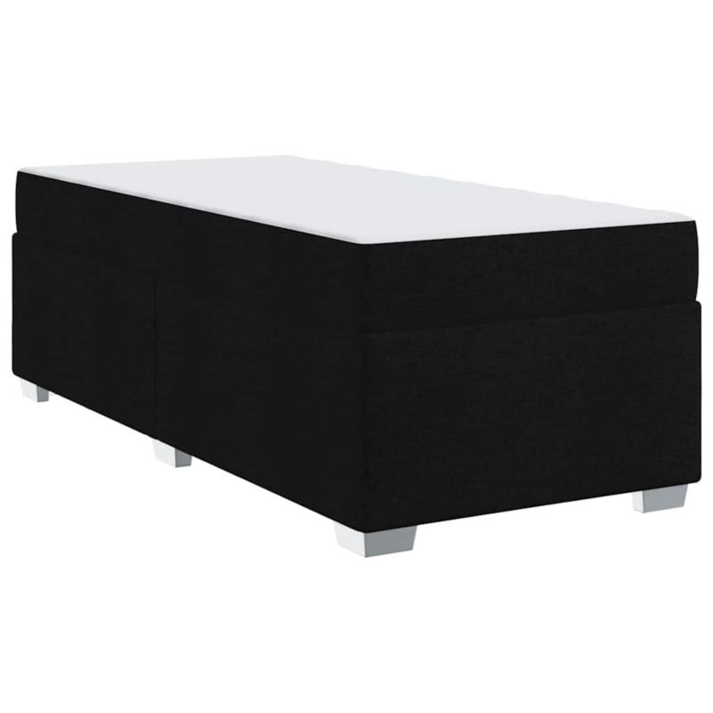 Łóżko z materacem WaszeMeble 80x200 cm Czarny tkanina WM-3399147 1 szt.