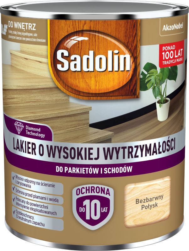Lakier o wysokiej wytrzymałości Sadolin połysk 0,7 l