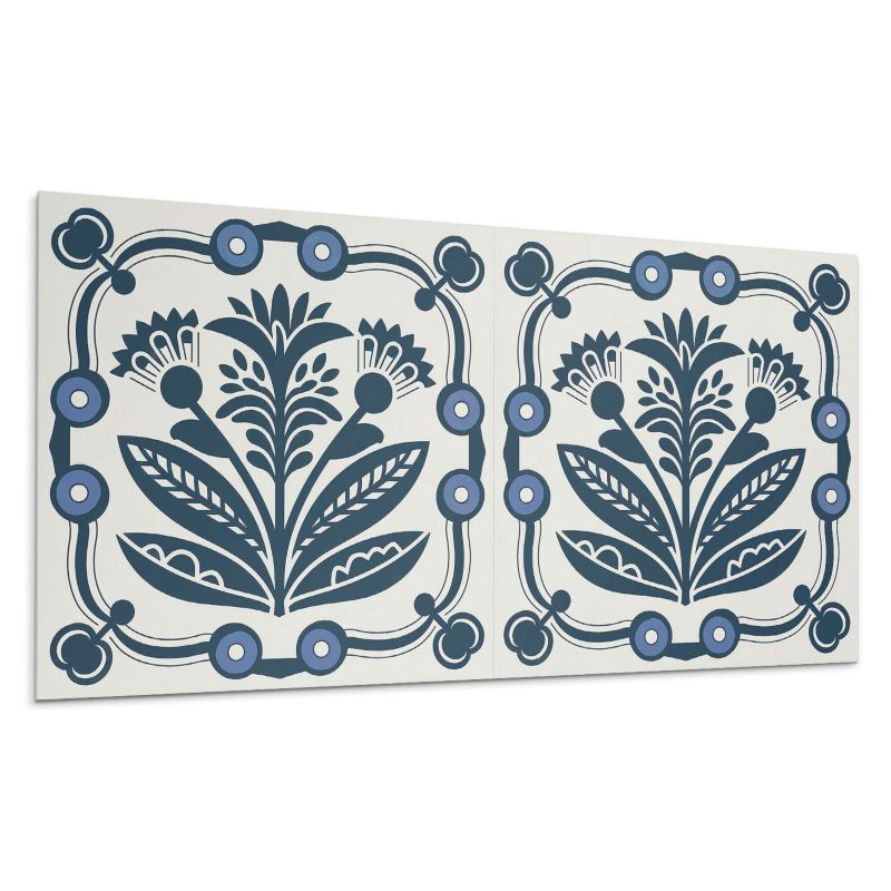 Panel samoprzylepny Wallfluent 120x60 cm Motyw kwiatów i liści 1 szt.