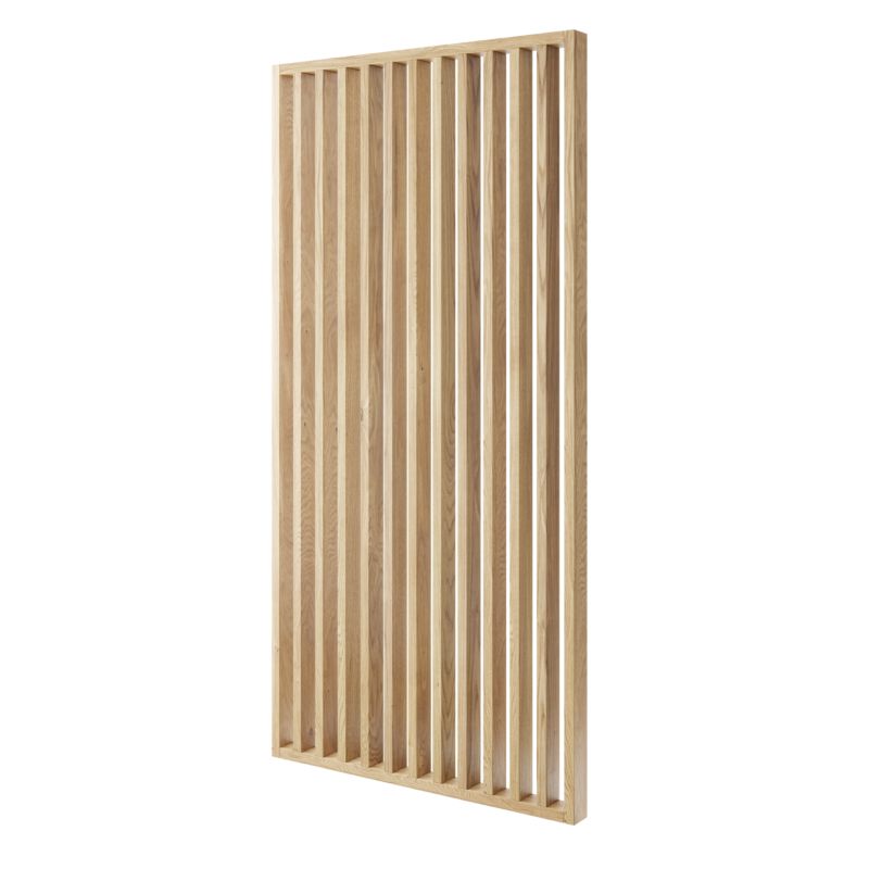 Ścianka z lameli - Gotowy zestaw - szerokość 179 cm pod kątem 45 - LAMELE3D - Fornir dębowy - 1 szt.