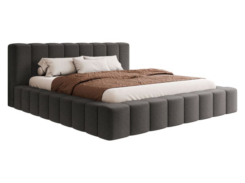 Łóżko tapicerowane MIRJAN 24 Makira 160x200 stalowy 1 szt.
