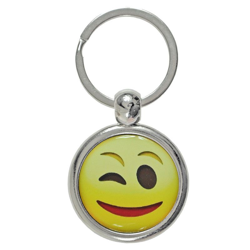 Brelok do kluczy Expres metalowy emoji oczko