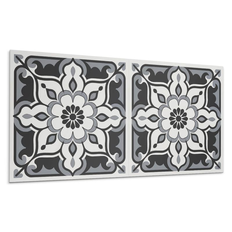 Panel samoprzylepny Wallfluent 120x60 cm Motyw kwiatów z dekoracyjnymi detalami 1 szt.