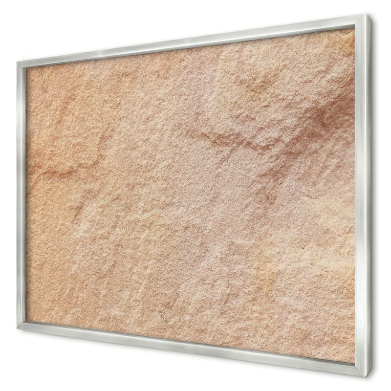 Ozdobna tablica magnetyczna Wallfluent 70x50 Kamień tekstura w srebrnej ramie 1szt