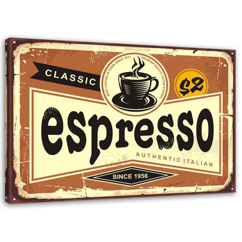 Obraz na płótnie Feeby Szyld espresso 120x80cm 1szt