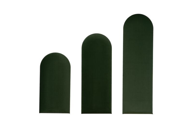 Panel Tapicerowany Komvortowy 110x15 cm Zielony Smart Velvet Ścienny 1 szt.