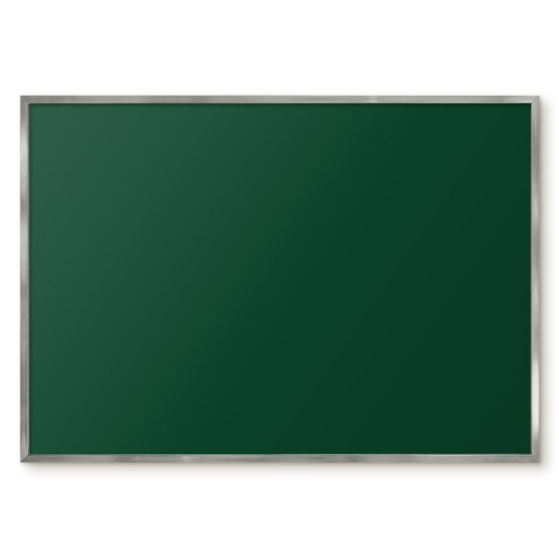 Tablica Na Magnesy Tulup 100x70 cm Butelkowa zieleń - Srebrna rama Do sypialni, salonu 1 szt.