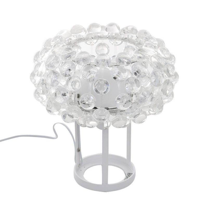 Lampa stołowa Italux Lorna biało-bezbarwny 1 x R7s x 100W IP20 wym: 37 x 37 x 37 cm tworzywo sztuczne - 1 szt.
