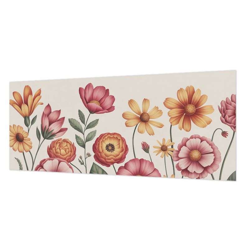 Tapeta Do Kuchni, Salonu, Biura Tulup 250x104 cm Kwiatowa Kompozycja 1 szt.