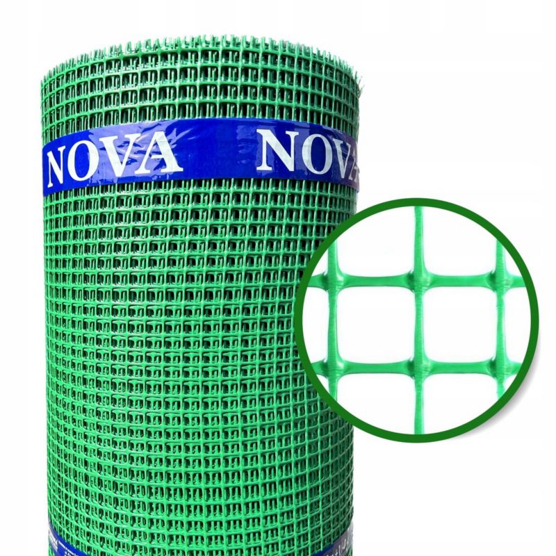 Siatka Ogrodzeniowa MELETE Zielona Rabatowa Plastikowa Wszechstronna 0,8m x 25m - 1 sztuka