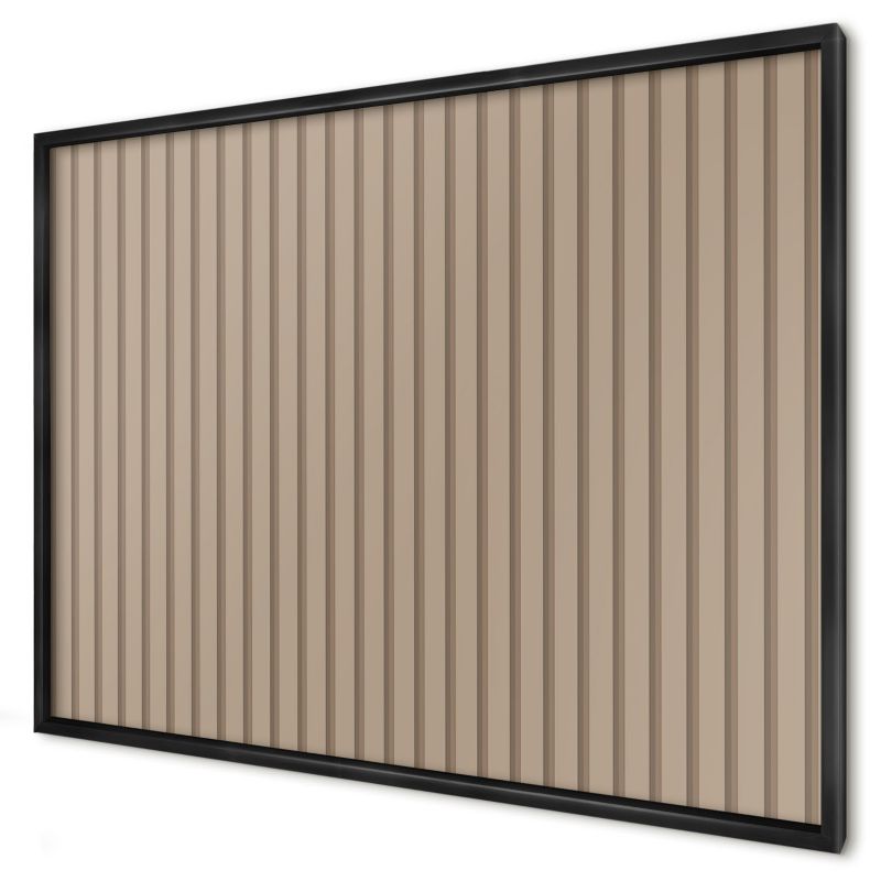 Dekoracyjna tablica magnetyczna Wallfluent 100x70 pionowe paski w czarnej ramie 1szt
