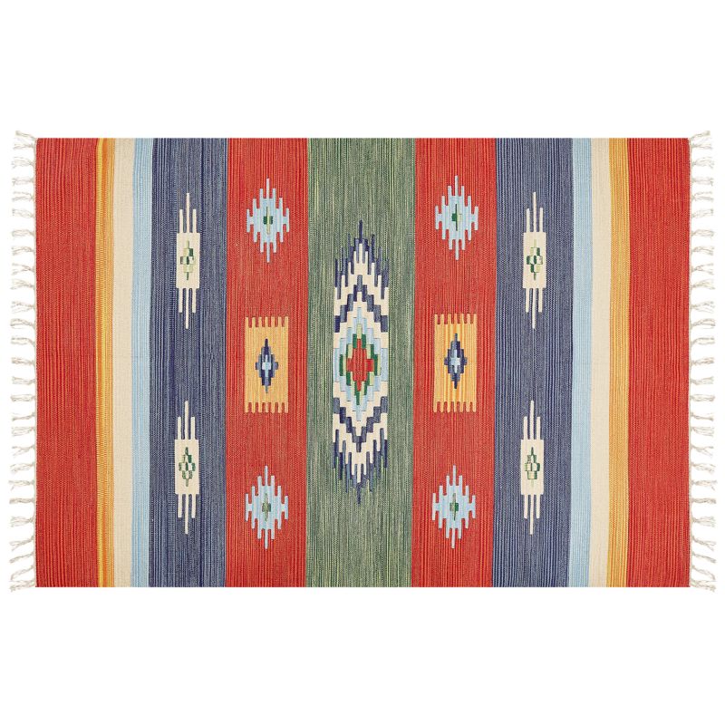 Dywan Kamaris Kolorowy 140 x 200 cm Kilim Bawełna 1 szt.