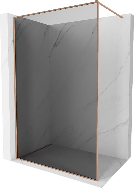 Ścianka prysznicowa Walk-in Mexen Kioto-XF grafit 70x202 cm 800-070-104-65-40-X1 szt.