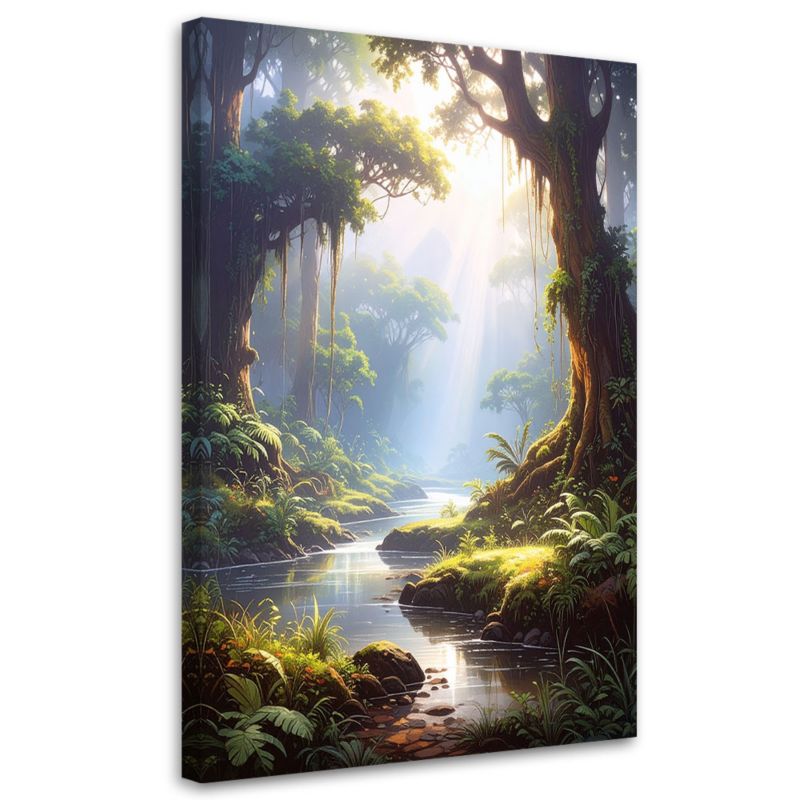 Obraz do salonu sypialni loftu kuchni biura Feeby Las tropikalny 20x30cm 1szt