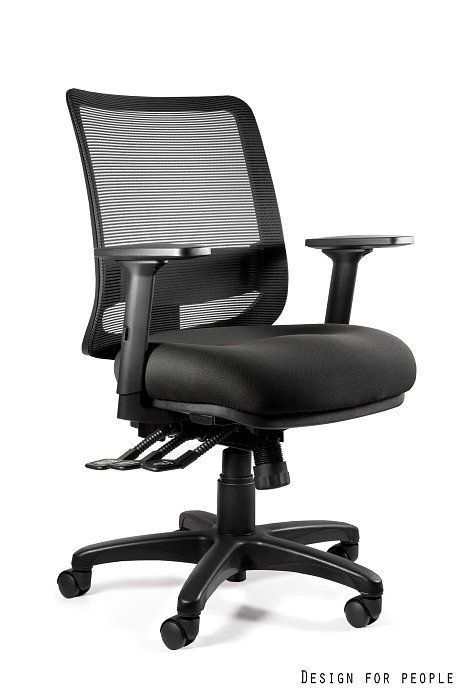 Fotel Unique biurowy SAGA PLUS M czarny 1 szt