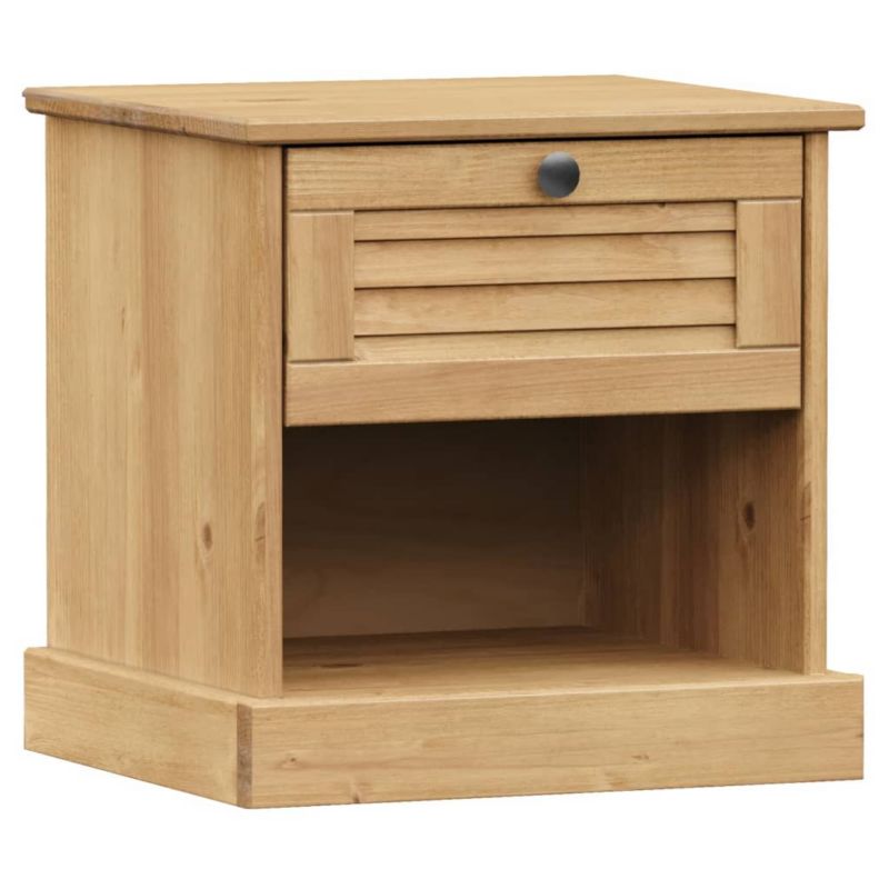 Szafka nocna WaszeMeble sosnowa brązowa WM-353154 1 szt.