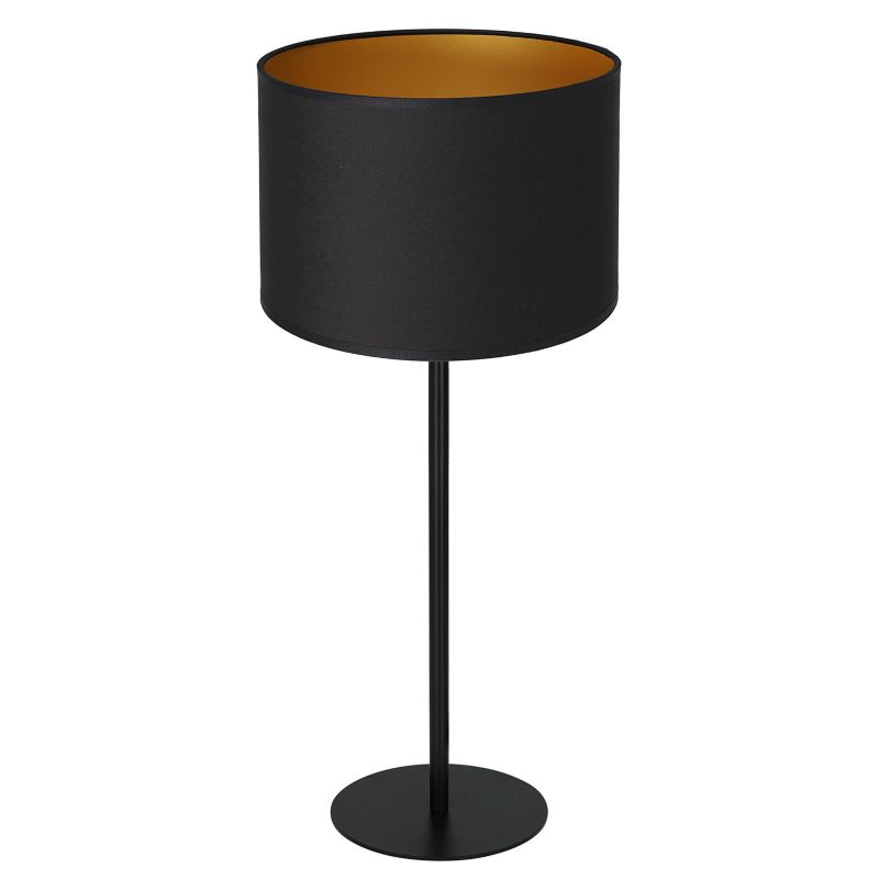 Lampka stołowa Luminex Arden czarny mat-złota 1 x E27 x 15W IP20 wym: 56 x 25 x 25 cm metal - 1 szt.