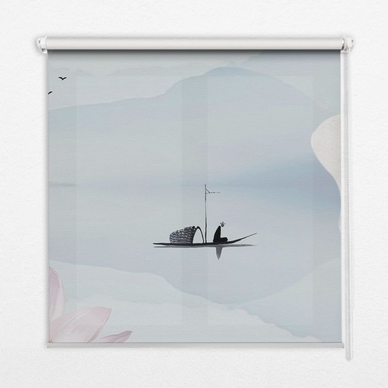 Roleta Do Salonu Tulup 60x140 cm Rybak na łódce Montaż do ściany/sufitu 1 szt.