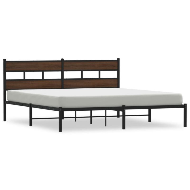 Łóżko metalowe WaszeMeble 183x213 cm brązowy WM-4017156 1 szt.