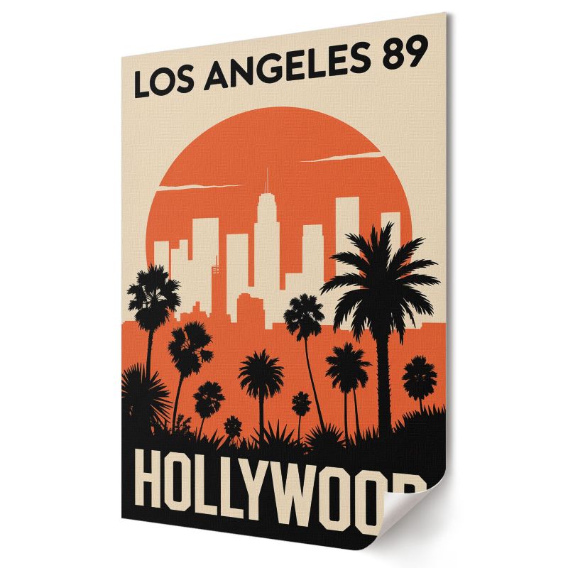 Plakat canvas Wallfluent Format A4 Hollywood widok Projekt Artystyczny Impuls 1 szt.