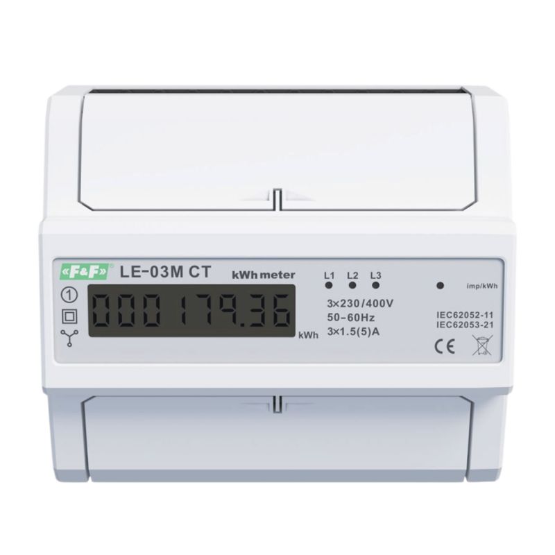 Licznik Zużycia Energii F&F Trójfazowy Modbus Le-03M 1szt.