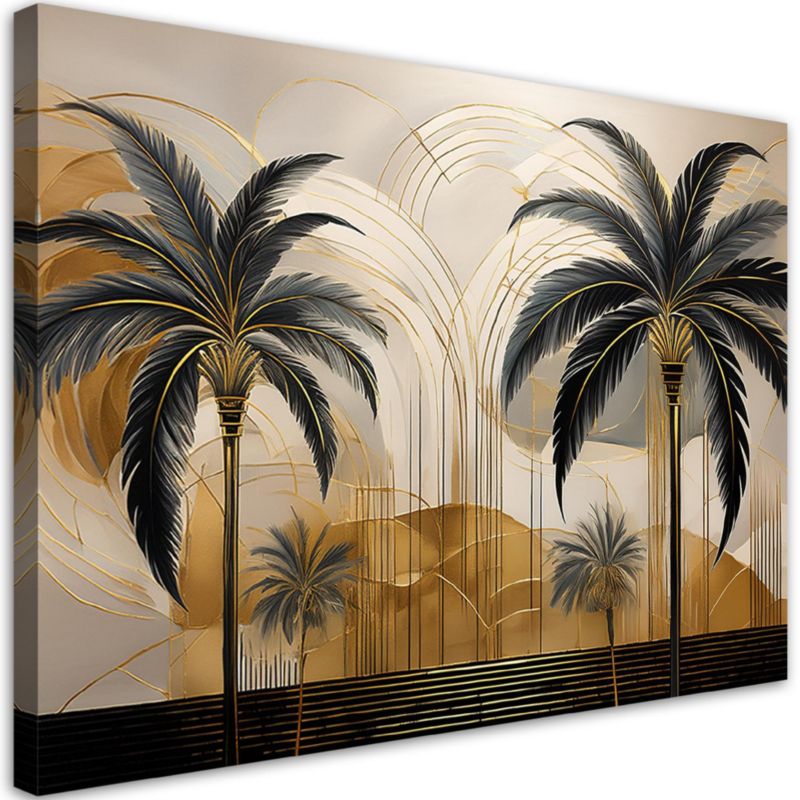 Obraz do salonu Feeby Palmy Krajobraz Tropikalny 60x40 cm 1szt