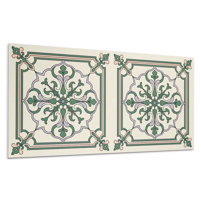 Panele samoprzylepne Wallfluent 40x20 cm Ornamenty w kwiatowym wzorze 10 szt.