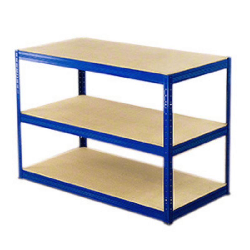 Regał magazynowy garażowy metalowy MODO24 niebieski helios 106x150x50cm 3 półki po 275 kg 1 szt.