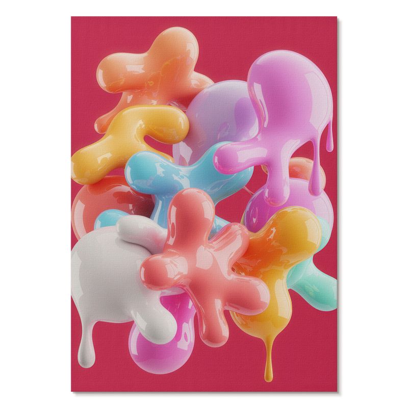 Plakat na Płótnie Tulup 59,4,x84 cm (A1) Kolorowe formy Do salonu, biura, sypialni 1 szt.