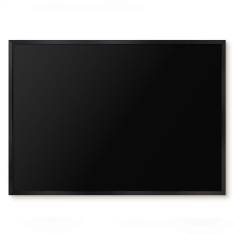 Tablica Magnetyczna Do Notatek Tulup 70x50 cm Czarny - Czarna rama Do salonu, biura 1 szt.