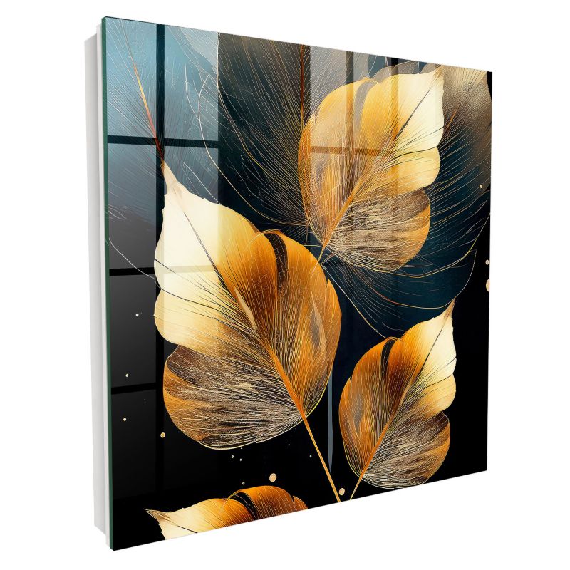 Skrzynka Na Klucze Tulup 30x30 cm Liście elegancja 1 - Biała - Otwierana na lewo 1 szt.