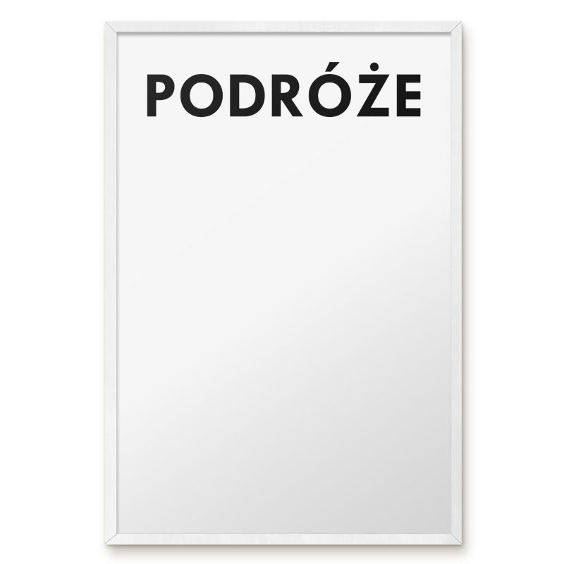 Tablica Magnetyczna Do Salonu Tulup 40x60 cm Podróże 2 - Biała rama Do salonu, sypialni 1 szt.