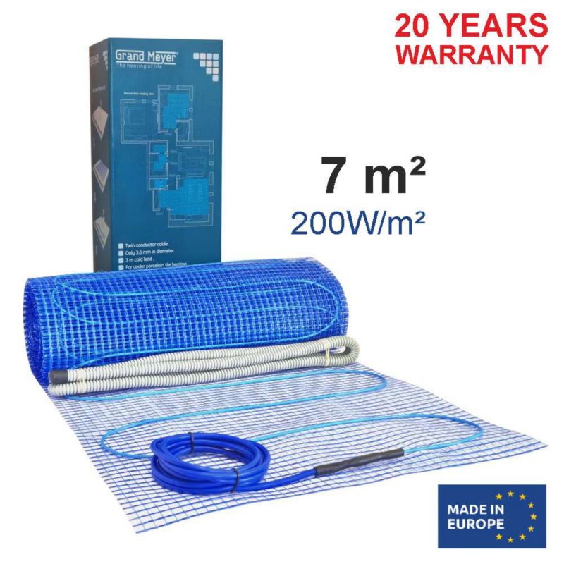 Mata grzewcza 7 m², 200 W/m², 1400 W, Grand Meyer 1 szt.
