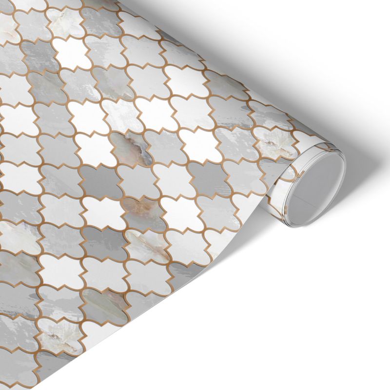 Folia Meblowa Tulup 50x100 cm Wzór mozaiki Ekspresowa Metamorfoza Frontów i Szaf 1 rol.