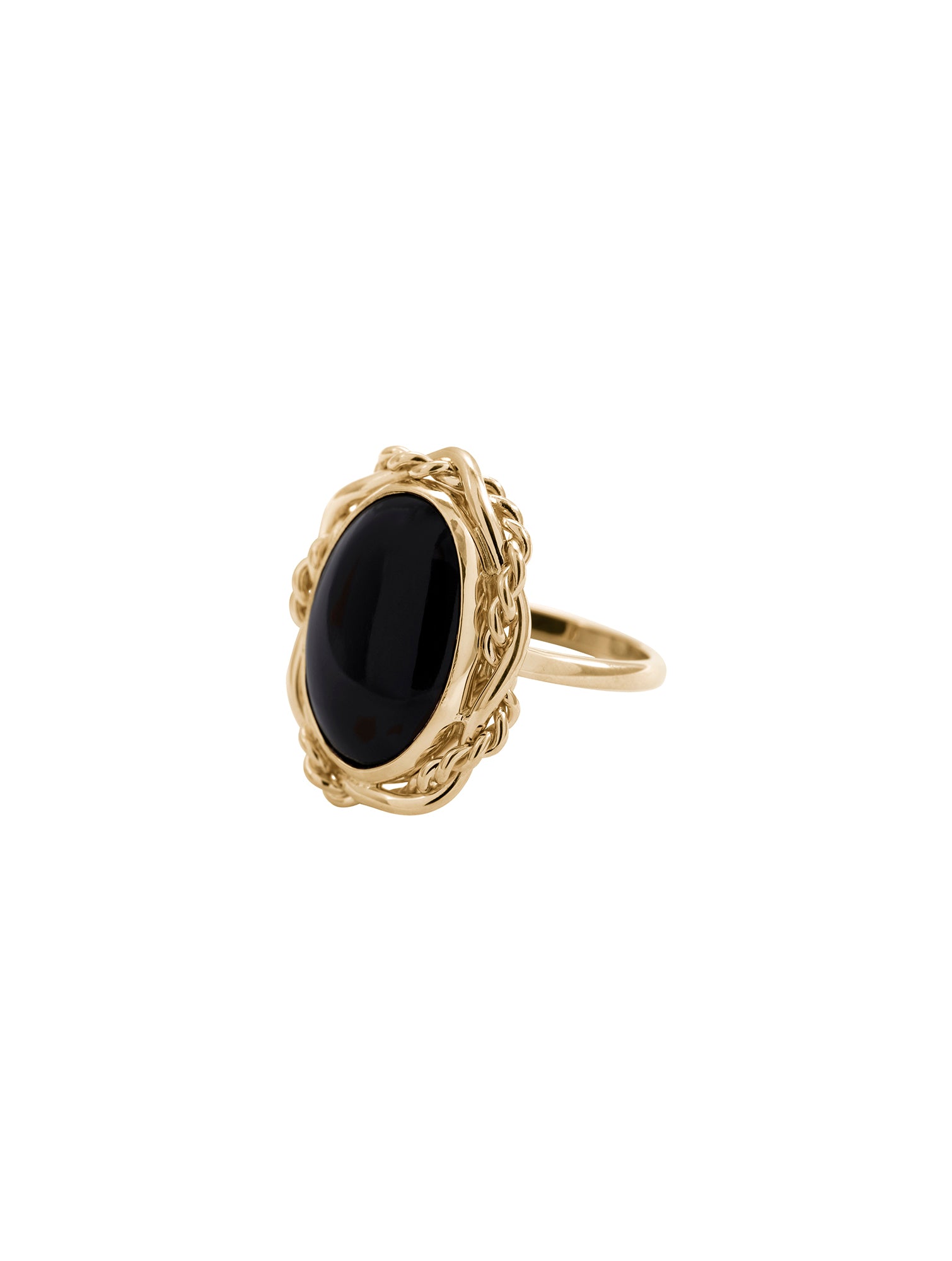 Zoe Ring in Onyx, 14