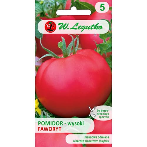 1 szt, Pomidor gruntowy wysoki Faworyt - Nasiona: Ilość w opakowaniu: 0.75 g