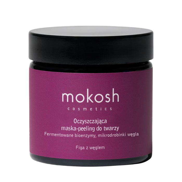 Mokosh Wygładzająco-oczyszczająca maska do twarzy Figa z węglem 60 ml