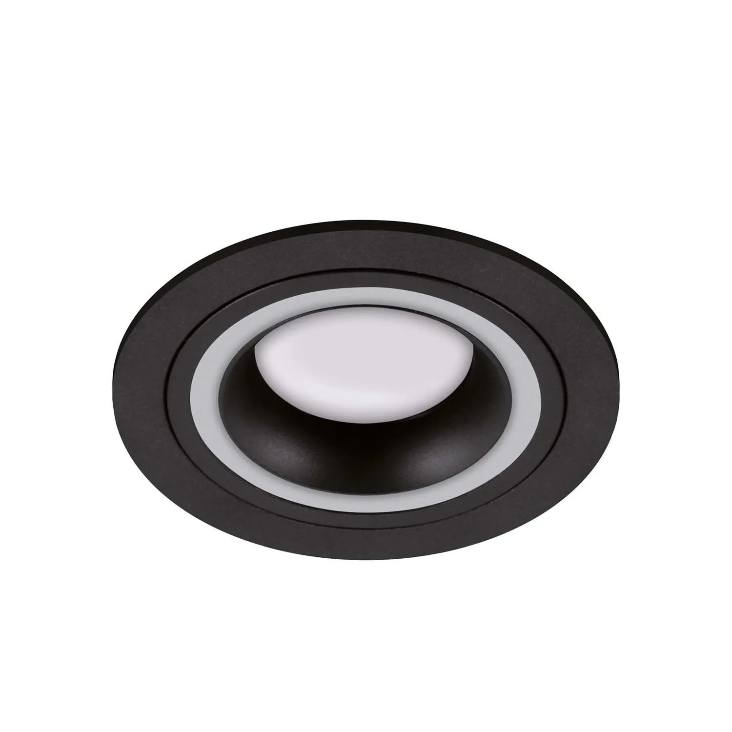 Struhm Lampa podtynkowa INDI C SMALL 1xGU10/MR16 35W śr. 9,3cm czarna