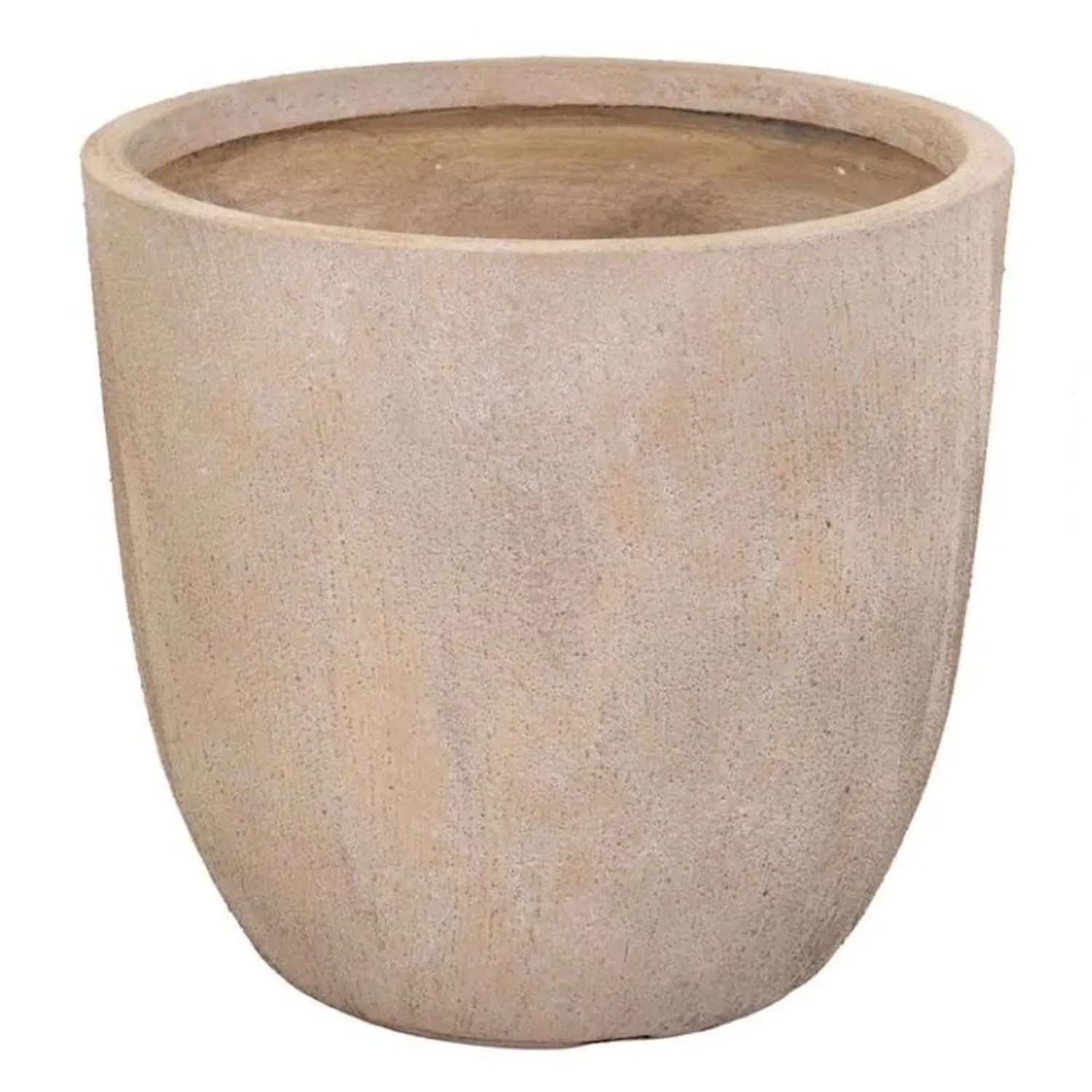 Donica clayfibre Texas egg piaskowa - 39 x 38 cm