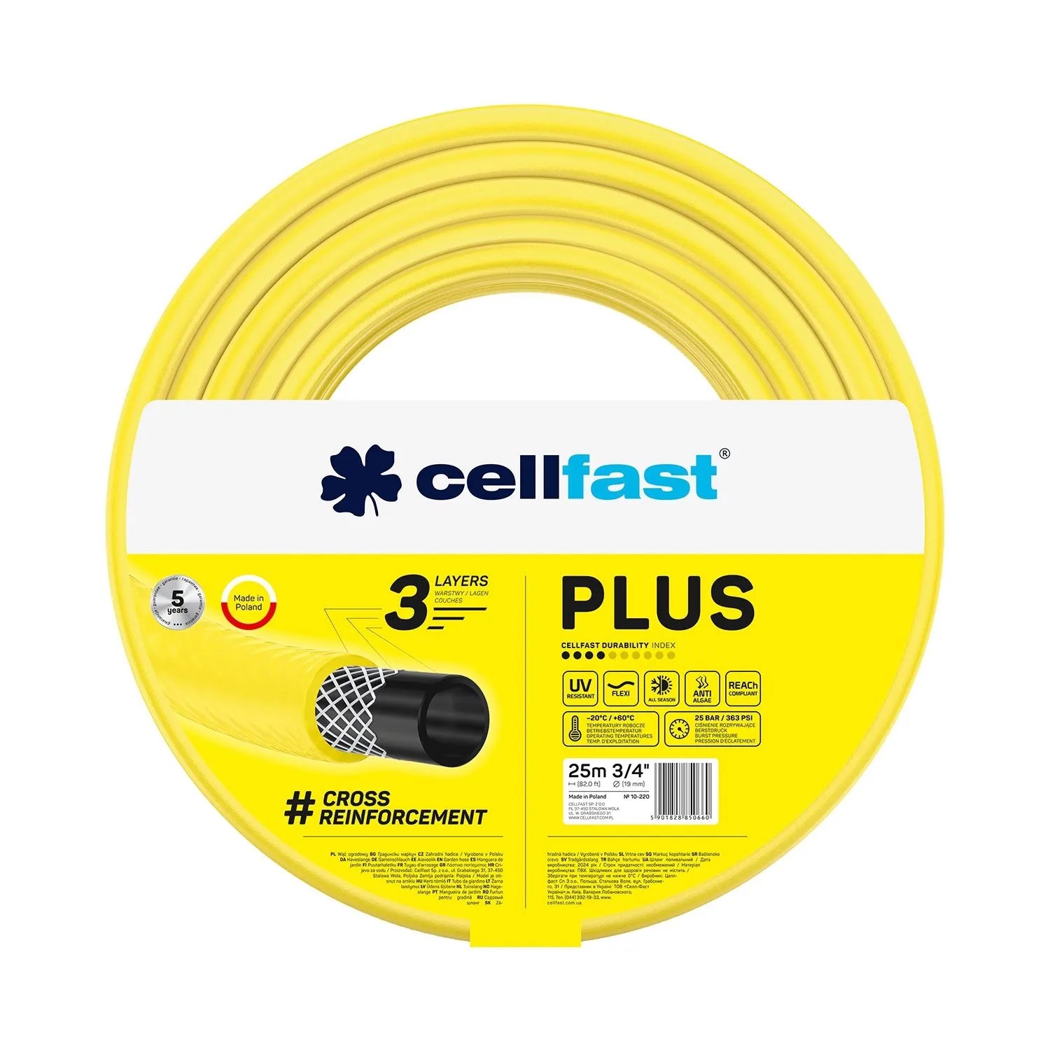 Cellfast Wąż ogrodowy PLUS 19 mm (3/4") 25 m