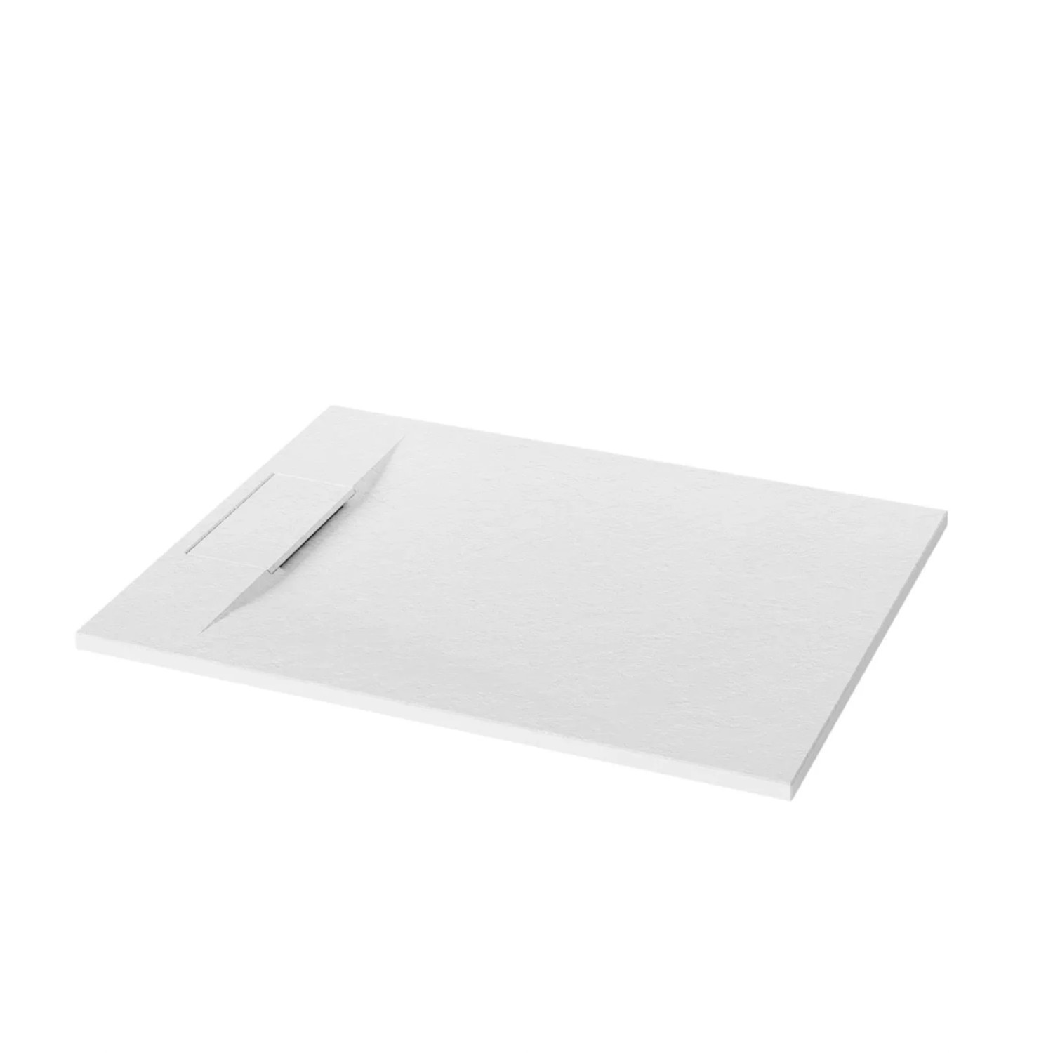 Invena Brodzik Alvero struktura kamienia biały 100x90x2,6 cm