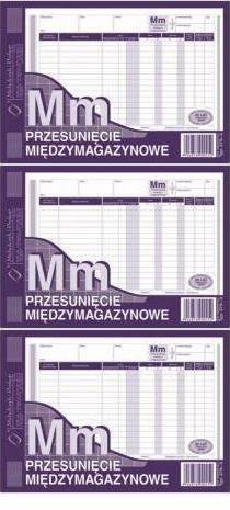 3x Przesunięcie międzymagazynowe MM MiP, A5