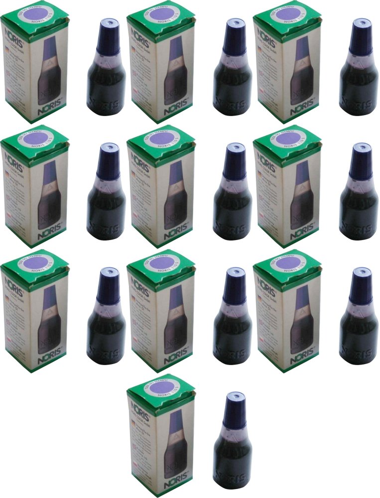 10x Tusz do pieczątek Noris, 110S, 25 ml , fioletowy